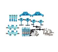 Josenidny Kit d'amortisseur en métal pour pièces de voiture 1/28 K969 K979 K989 K999 P929 P939 RC Bleu