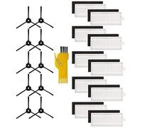 Josenidny Lot de 10 filtres et 10 brosses latérales pour aspirateur robot M201 T700 M520 M571 M501B M301