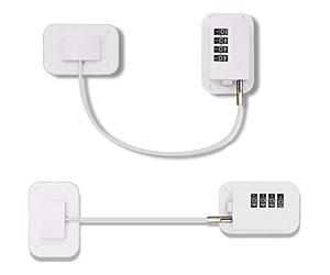 Josenidny Lot de 2 serrures pour réfrigérateur - Pour tiroir incliné - Blanc