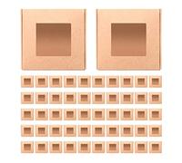 Josenidny Lot de 50 mini boîtes en papier kraft avec fenêtre, emballage cadeau, boîte à friandises pour savon fait maison, friandises, pâtisseries, bonbons