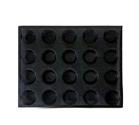 Josenidny Moule en Silicone à 20 Trous Gâteau T Mini ModèLe de Pizza Moule à Hamburger à Outil de Plateau de Cuisson AntiadhéSif