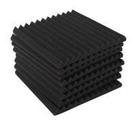 Josenidny Mousse Acoustique Compensée avec Adhésif 8 Pièces Panneaux Insonorisés,Éponge Silencieuse