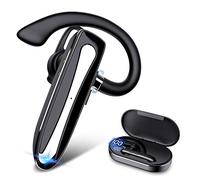 Josenidny Oreillette Bluetooth sans pour téléphones portables avec étui de chargement mains pour conduite au bureau