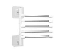 Josenidny Porte-serviettes rotatif en aluminium pour salle de bain - 5 barres