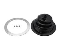 Josenidny Pour Mr Gasket 1651 - soufflet rond en caoutchouc noir - 13,2 cm - Pour levier de vitesse