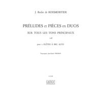 Joseph bodin de boismortier: preludes et pieces en duos (recorders 2)