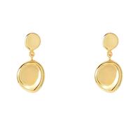Joseph - Boucles d'oreilles pendantes avec logo gravé - Femme - Accessoires - Jaune - Taille: ONE Size