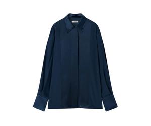 Joseph - Childs Silk Satin Blouse - Femme - Blouses et Chemises - Bleu - Taille: 42 FR