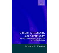 Joseph H. Carens Culture, Citizenship, and Community (Poche)
