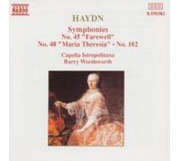 Haydn / Capella Istropolitana – Symphonies N°45 'Farewell', N°48 'Maria Theresia' et N°102 – CD