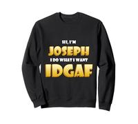 Joseph IDGAF Funny Meme Halloween Costume for Joes Joke Joe Sweatshirt
