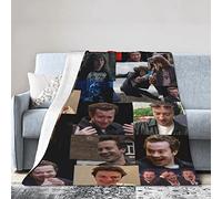 Joseph Joe Quinn Couverture polaire pour canapé et camping, super douce, légère et confortable, en flanelle de luxe, jeté de canapé en peluche, 150 x 125 cm