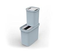 Joseph Joseph - Ensemble bac et poubelle de recyclage GoRecycle 30112 - 46 L - Bleu
