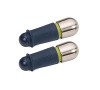 Joseph Joseph BarWise Lot de 2 Bouchons Fermeture du vin, Bouchons pour bouteille hermétiques et réutilisables, Bleu