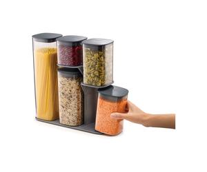 Joseph Joseph Bocal de rangement Podium. 5 pièces Gris