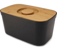 Joseph Joseph Bread Bin - Boîte à pain avec couvercle pour planche à découper - Noir