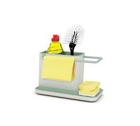 Joseph Joseph – Rangement pour évier Caddy – porte-éponge et porte-linge – Pierre claire/Vert sauge