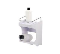Joseph Joseph Capsule Etagère de douche à 2 niveaux, sans perçage, Rangement Salle de Bain pour gel Douche et Shampooing, Blanc