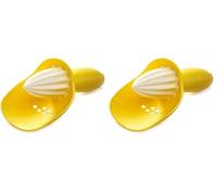 Joseph Joseph Catcher Presse-Agrumes Manuel Presse Citron Orange Lime, sans graines, Jaune