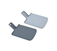 Joseph Joseph Chop2Pot Plus Planche à découper pliable avec Poignée facile à saisir, Lot de 2, Petit, Gris