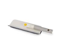 Joseph Joseph CleanTech Raclette 2-en-1 pour Vitres avec Tapis Microfibre et Poignée Pliable, Light Stone