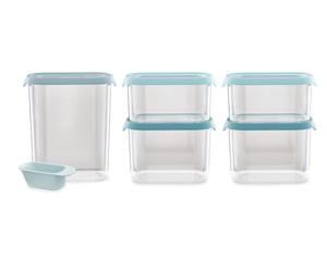 Joseph Joseph Cupboard Store kit de récipients 31x8.5x21 cm transparent-bleu 81113