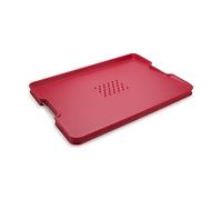 Joseph Joseph Planche à découper Cut&Carve Plus – double face antidérapante, extra-large – rouge