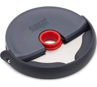 Joseph Joseph Disc Coupe-pizza facile à nettoyer Roue à trancher compacte, lame en acier inoxydable, gris/rouge