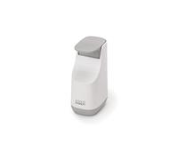 Joseph Joseph - Distributeur de Savon de Salle de Bain Compact et Peu encombrant - tête de Pompe Facile à Pousser, buse Anti-Goutte, Rechargeable, Blanc/Gris