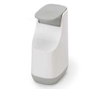 Joseph Joseph – Distributeur savon compact salle de bain – Pompe facile, anti-goutte – Blanc/Gris