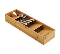Joseph Joseph DrawerStore - Organisateur de tiroir, range couverts avec 5 compartiments, peut contenir plus de 24 pièces - Bambou, Petit, Bamboo