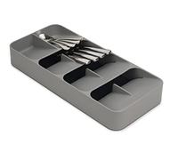 Joseph Joseph DrawerStore - Organisateur de tiroir, range couverts avec 8 compartiments, peut contenir plus de 48 pièces - Gris