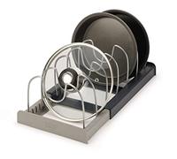Joseph Joseph Drawerstore - Organiseur Extensible pour matériels de cuisine, jusqu'à 6 compartiments, en plastique, gris, Taille unique