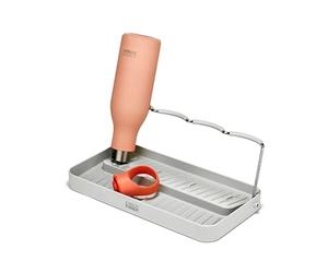 Joseph Joseph DrySmart Égouttoir Pliable pour Bouteilles, Gain de Place, Plastique Recyclé, Light Stone