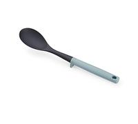 Joseph Joseph Duo Cuillère solide avec repose-outils intégré, Ustensile de cuisine hygiénique pour une utilisation avec des ustensiles de cuisine antiadhésifs, Opale