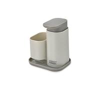 Joseph Joseph Duo Distributeur de savon avec support d'éponge, distributeur de savon pour évier de cuisine, gris