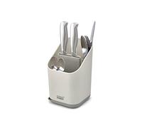 Joseph Joseph Duo Egouttoir à couverts pour évier de cuisine avec fente pour couteaux, égouttoir à couverts pour évier de cuisine, gris
