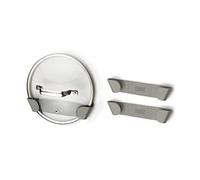 Joseph Joseph Porte-couvercles Duo – Ensemble 3 pièces auto-adhésif (VHB 3M) jusqu'à 24 cm, gris