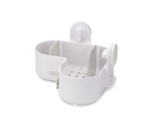 Joseph Joseph Duo Organiseur d'étagère de douche d'angle, rangement de salle de bain pour accessoires de douche, blanc, Blanc, regelmäßig