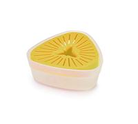 Joseph Joseph Duo presse-agrumes manuel avec couvercle réversible pour un rangement compact, presse-orange et citron, jaune clair