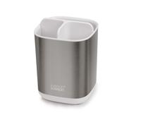 Joseph Joseph - Porte-brosse à dents et dentifrice EasyStore - 3 compartiments - Moyen Acier Inox