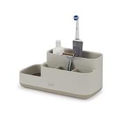 Joseph Joseph Boîte compartimentée EasyStore – Caddy de rangement pour salle de bain – Écru