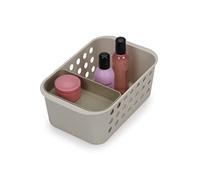 Joseph Joseph EasyStore - Panier de rangement pour accessoires de salle de bain Organisateur avec plateau mobile, Ecru, Petit