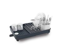 Joseph Joseph Égouttoir À Vaisselle Extensible Avec Porte-Couverts Amovible, Bec De Vidange Pivotant, Gris