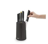 Joseph Joseph Elevate Knives Bloc Rotatif de 5 Couteaux, Acier Inoxydable Japonais - Noir