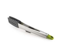 Joseph Joseph - Elevate - Pinces de Cuisine - 30 cm - avec Reposoir Intégré - Acier Inoxydable, Grey / Green