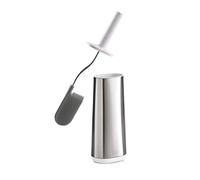 Joseph Joseph - Flex - Brosse Toilette WC - Balayette Souple et Résistante + Support - tête flexible, anti-goutte, anti-bouchage, Acier inoxydable