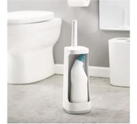 Joseph Joseph - Flex™ Plus Brosse de toilette avec espace de rangement pour détergents ou aérosols, Gris clair (70516)