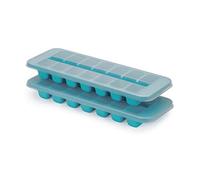 Joseph Joseph Bac à glaçons Flow – 14 cubes, empilables, avec couvercle – Lot de 2 Bleu