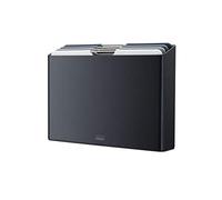 Joseph Joseph Folio - Ensemble de 4 Planches à découper de cuisine en plastique ,avec support de rangement organisé - Grand, Noir/Bleu